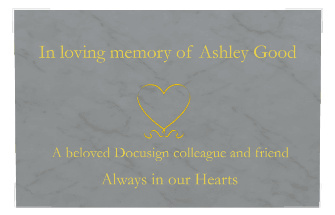 Rectangle (landscape) Traditional Engraved Plaque – heart preview