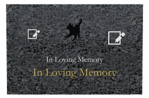 Rectangle Landscape in Loving Memory 89 memorial design preview