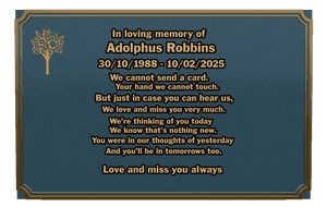 Rectangle Landscape in Loving Memory 19 memorial design preview
