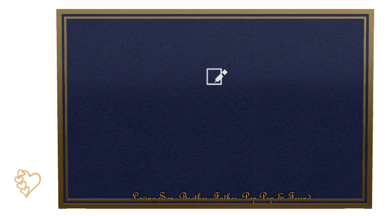 Rectangle (landscape) Bronze Plaque – Father Memorial preview