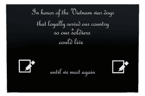 Military Veteran memorial design preview