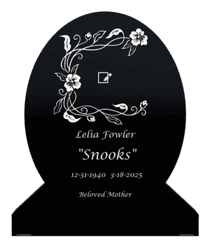 Headstone 28 - Flower memorial design preview