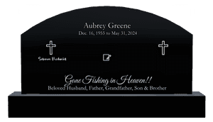 Curved Top - Timothy 4 memorial design preview