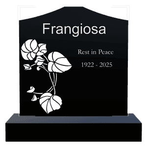 Cropped Peak - Rest in Peace Headstone memorial design preview