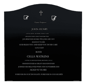Serpentine - Loving Husband 14 memorial design preview