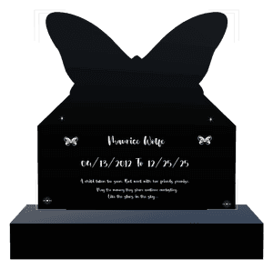Headstone 38 - Butterflies memorial design preview