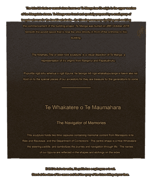 Bronze Plaque - He Taonga Plaque memorial design preview