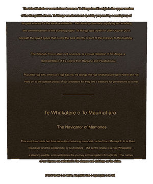 Bronze Plaque - He Taonga memorial design preview