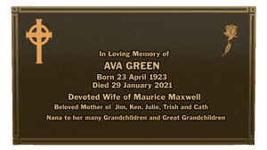 Rectangle Landscape Devoted Wife 2 memorial design preview