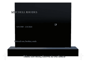 Square - Beloved Son 4 memorial design preview