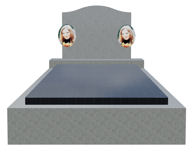 Serpentine Traditional Engraved Monument – Memorial Monument preview