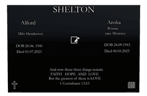 Square - Faith Hope And Love memorial design preview