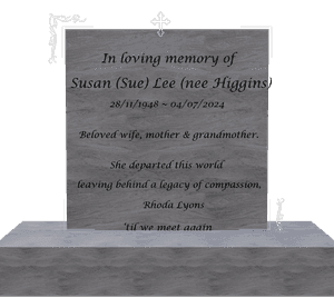 Square - In Loving Memory 45 memorial design preview