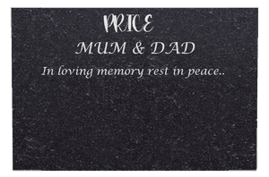 Rectangle Landscape Rest in Peace 2 memorial design preview