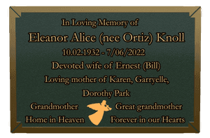 Bronze Plaque - Loving Mother memorial design preview