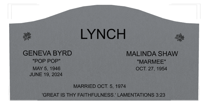 Serpentine Traditional Engraved Headstone – Lamentations preview
