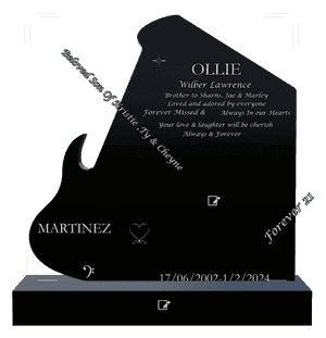 Headstone 7 - Beloved Son Headstone memorial design preview