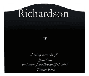 Child Memorial Laser-Etched Headstone preview