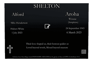 Square - Faith Hope And Love Headstone memorial design preview
