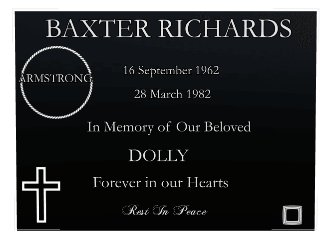 Square Laser-Etched Black Granite Headstone – Forever in Our Hearts preview