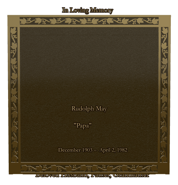 Rectangle (landscape) Bronze Plaque – Husband Memorial preview