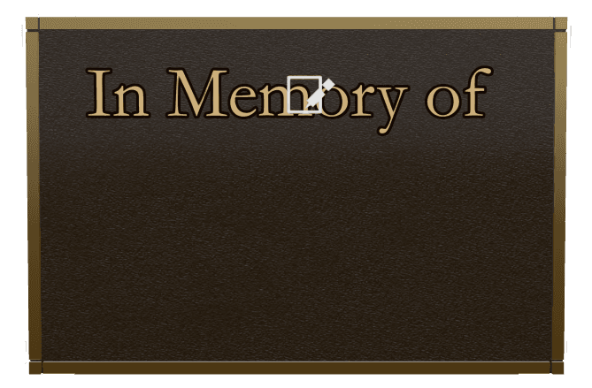 Rectangle (landscape) Bronze Plaque – Biblical Memorial preview