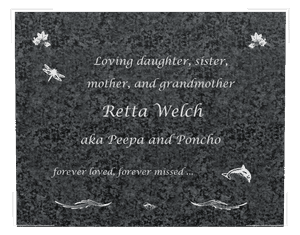 Square - Forever Loved 13 memorial design preview