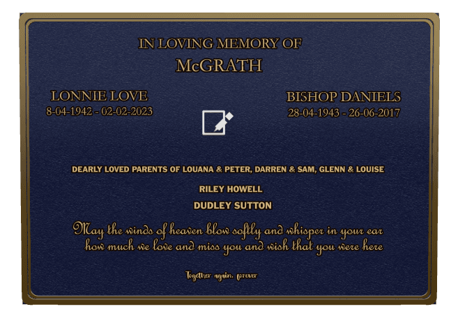 Rectangle (landscape) Bronze Plaque – Biblical Memorial preview