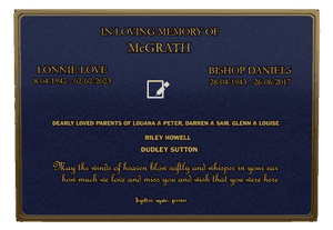 Rectangle Landscape Much Loved memorial design preview
