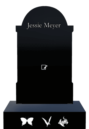 Headstone 30 - Butterflies memorial design preview
