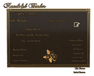Rectangle Landscape Flower 12 memorial design preview