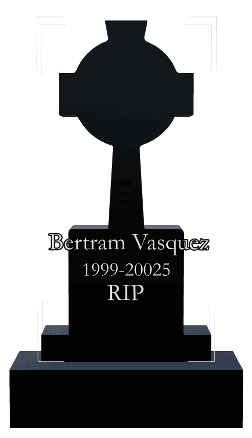 Laser-Etched Black Granite Headstone – Rest in Peace preview
