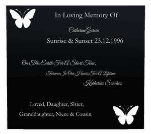 Daughter Memorial memorial design preview