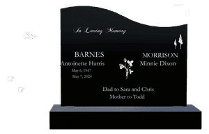 Left Wave - In Loving Memory 12 memorial design preview