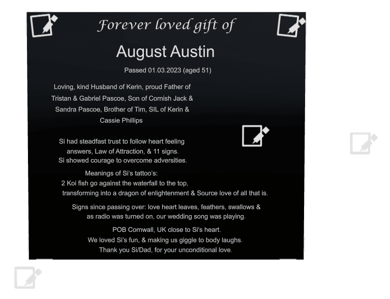 Rectangle (landscape) Laser-Etched Color Plaque – Biblical Memorial preview