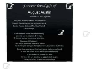 Rectangle Landscape Forever Loved 3 memorial design preview