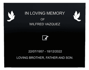 Rectangle Landscape in Loving Memory 90 memorial design preview