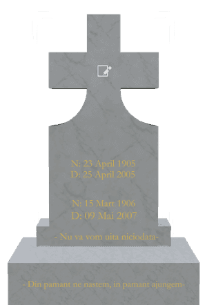 Headstone 25 - Nu va Vom Uita Niciodata memorial design preview