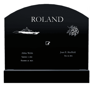 Curved Top - Flower 2 memorial design preview