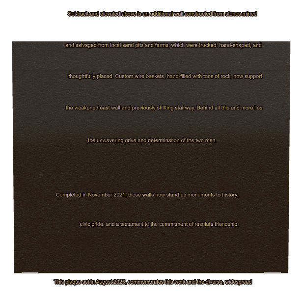 Rectangle (portrait) Bronze Plaque – Commemorative preview