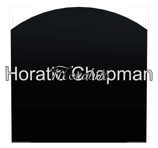 Curved Top Laser-Etched Black Granite Headstone – Birds Headstone preview