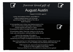 Rectangle Landscape Forever Loved 2 memorial design preview