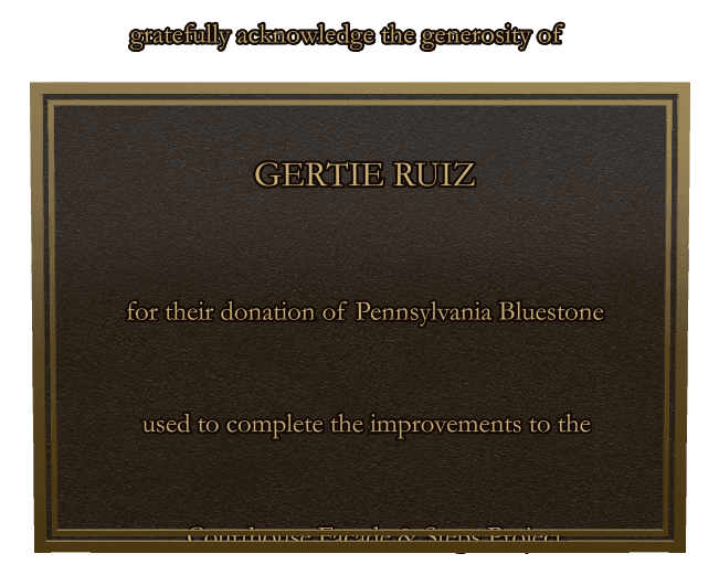 Bronze Plaque Bronze Plaque – Dedication preview