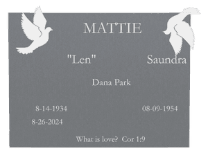Rectangle Landscape Birds 2 memorial design preview