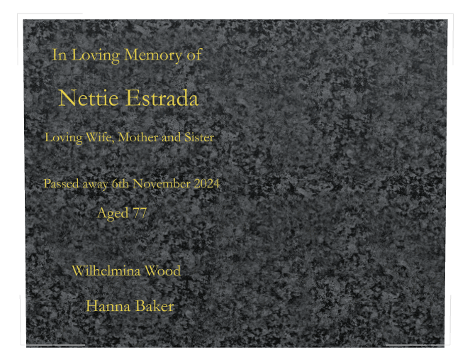 Square Traditional Engraved Headstone – Loving Wife Headstone preview