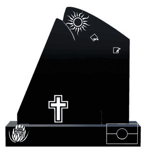 Headstone 12 - Cross Sun memorial design preview