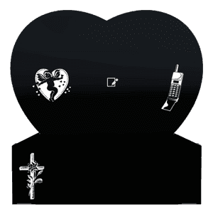 Headstone 27 Heart 5 memorial design preview