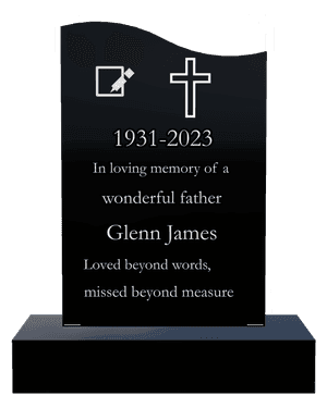 Left Wave - Loved Beyond Words memorial design preview
