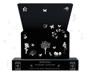 Headstone 45 - Forever in Our Hearts memorial design preview