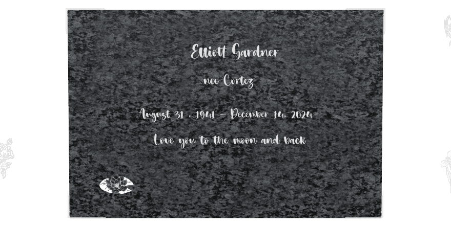Rectangle (landscape) Traditional Engraved Plaque – dove, flower and heart preview